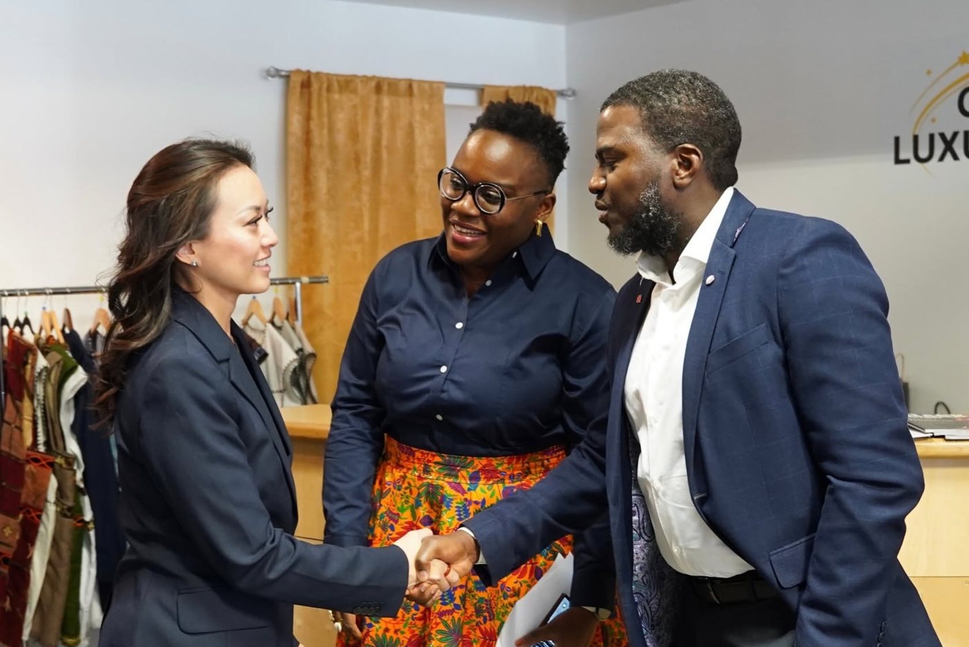 Guests connecting at the CoBSMEs Black Business Networking Event